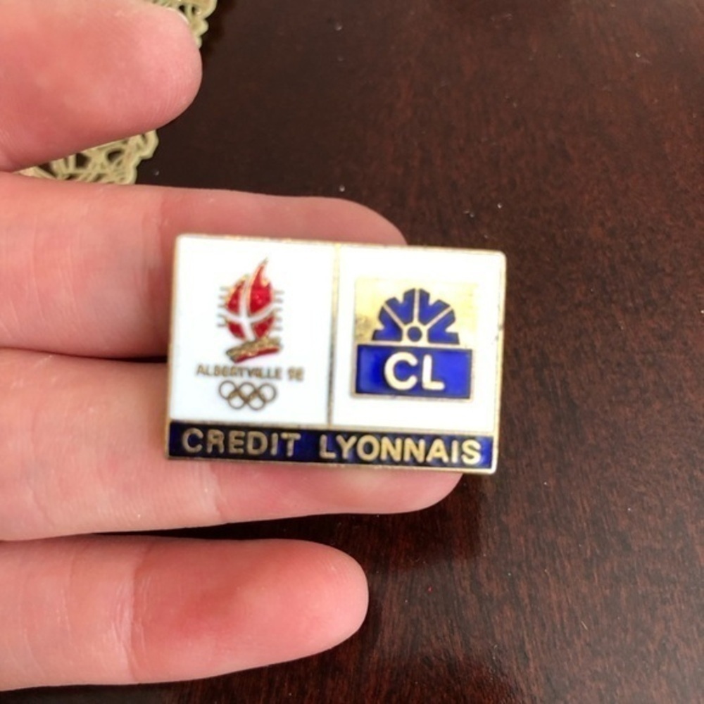 Vintage 1991 Credit Lyonnais Olympic Pin